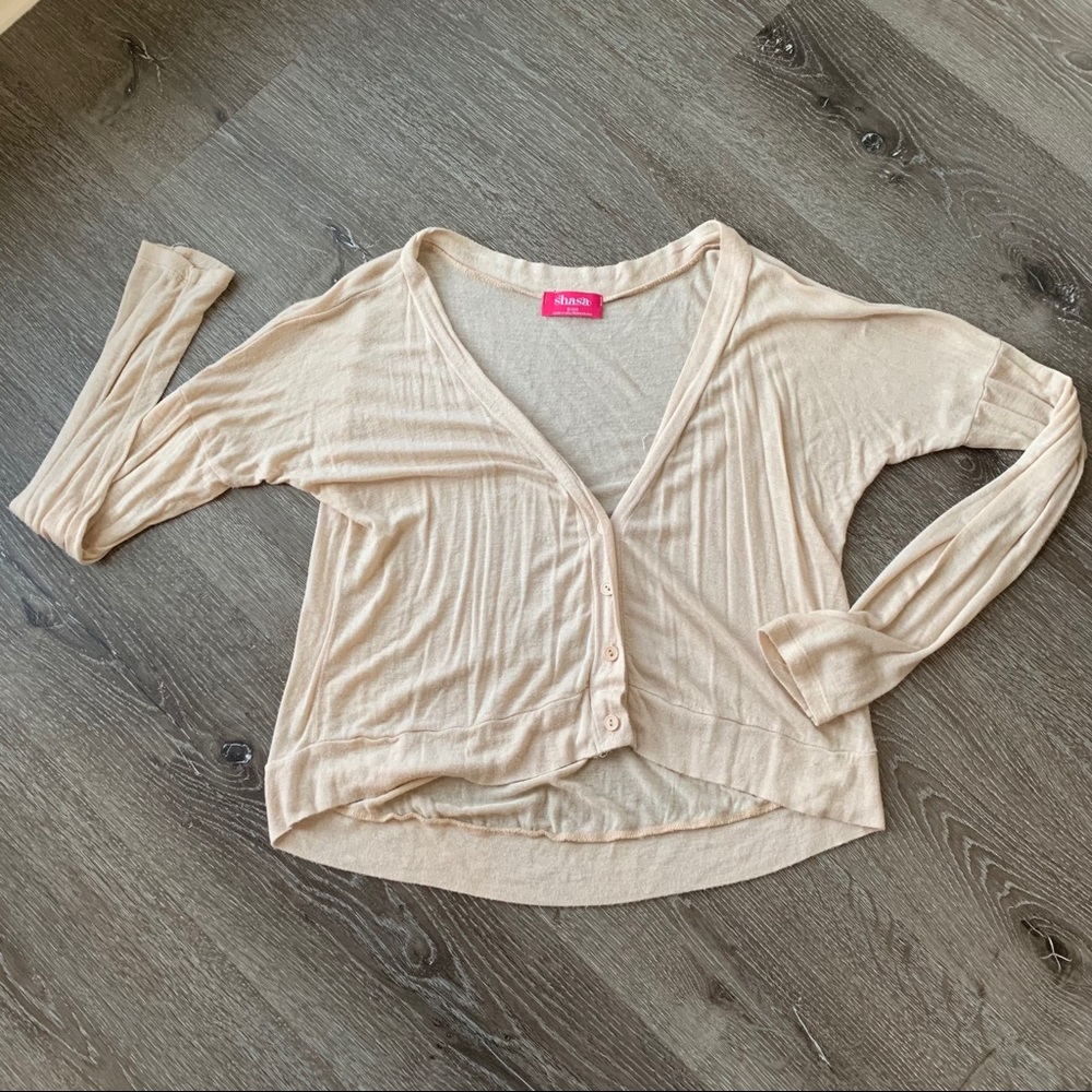 Shasa Slouchy Cream Colored Cardigan
